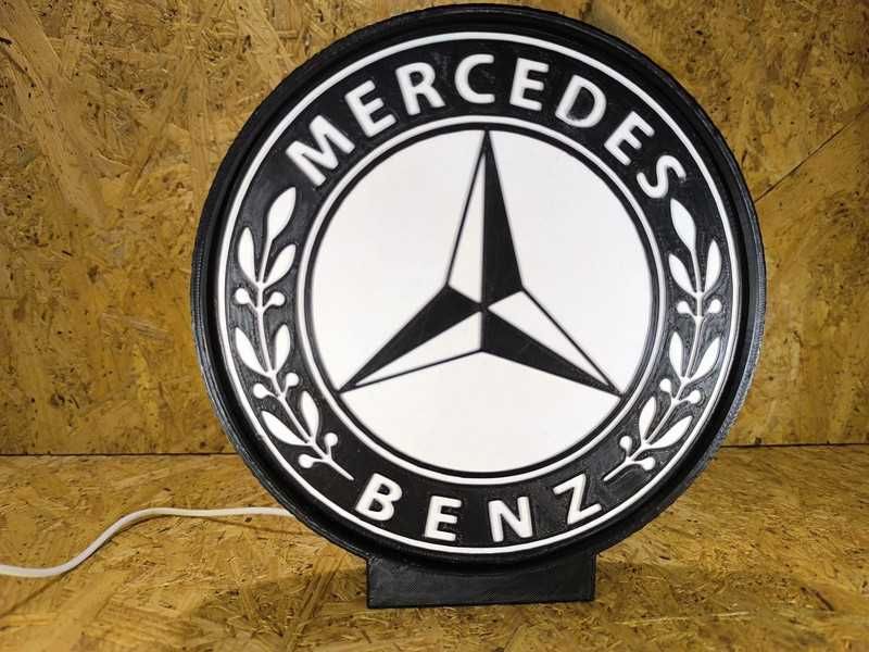 Mercedes-Benz Vintage Logo LED Lightbox