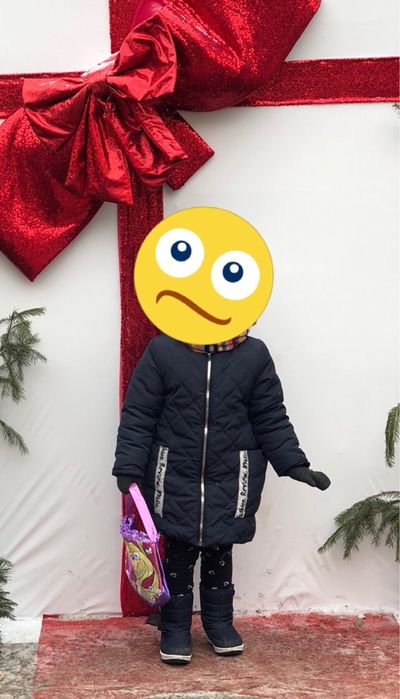 Пальто зимове на дівчинку