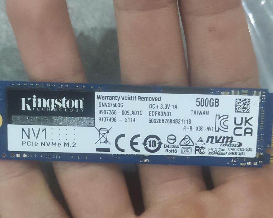 SSD накопитель Kingston NV1 500 GB (SNVS/500G)