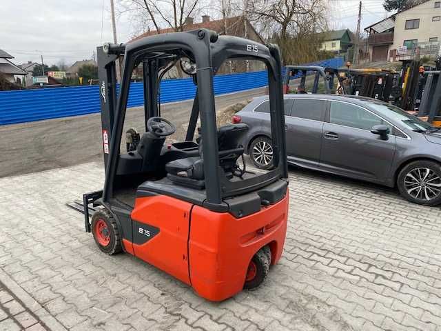 Wózek widłowy elektryczny Linde E15-02, 1,5t, 2015r, Duplex 2,8m, UDT