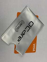 Etui ochronne na karty płatnicze RFID O'Care srebrne / RATY