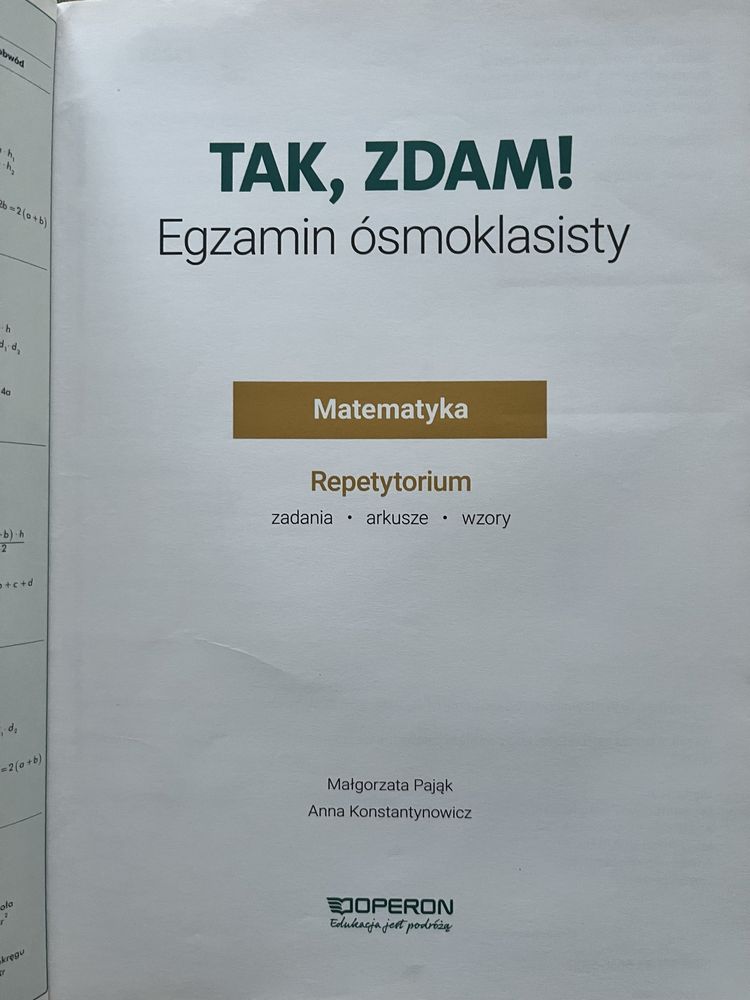 Tak, zdam. Repetytorium- matematyka