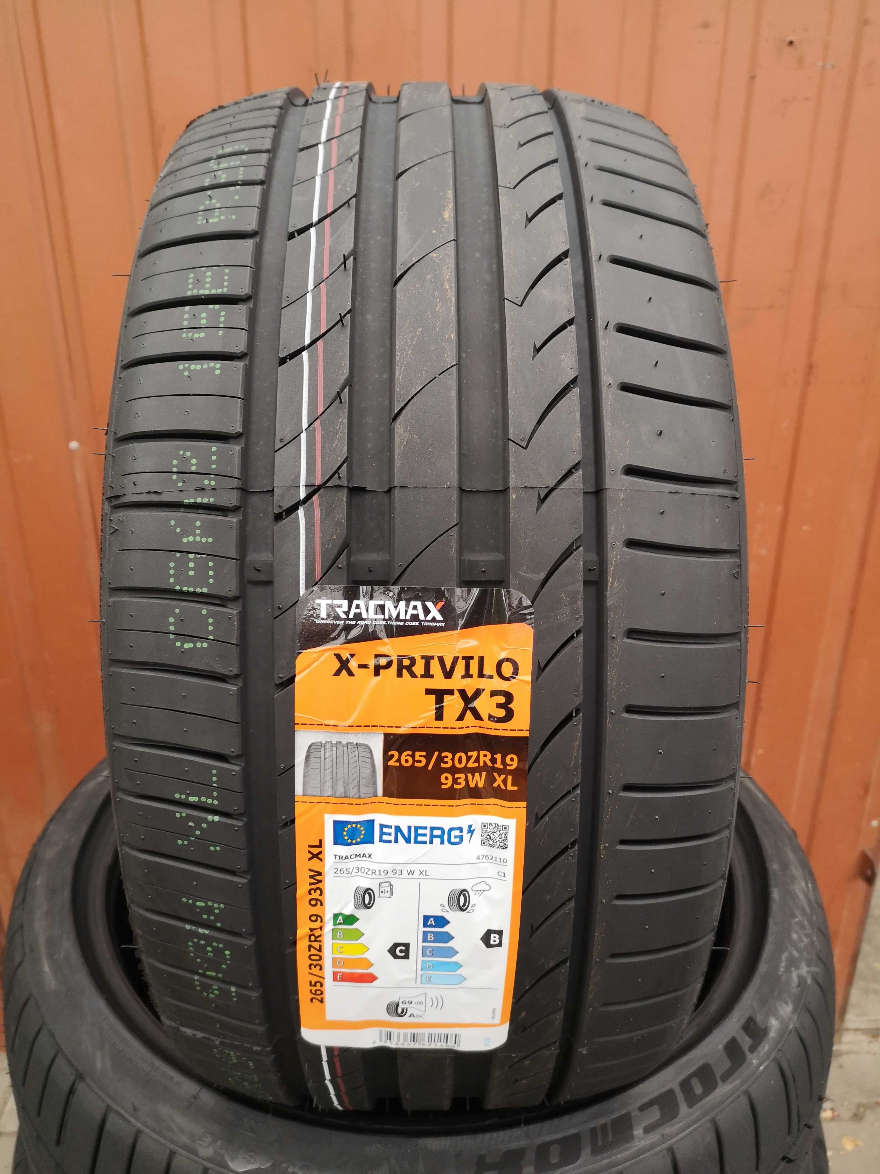 265/30 R19 93W XL - Tracmax X-Privilo TX-3 (8 sztuk) NOWE