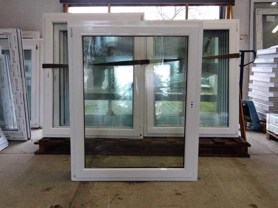 110x136 okno PCV używane - TANIE OKNA SZADEK