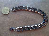 Pulseira Unissexo Preta Metalizado