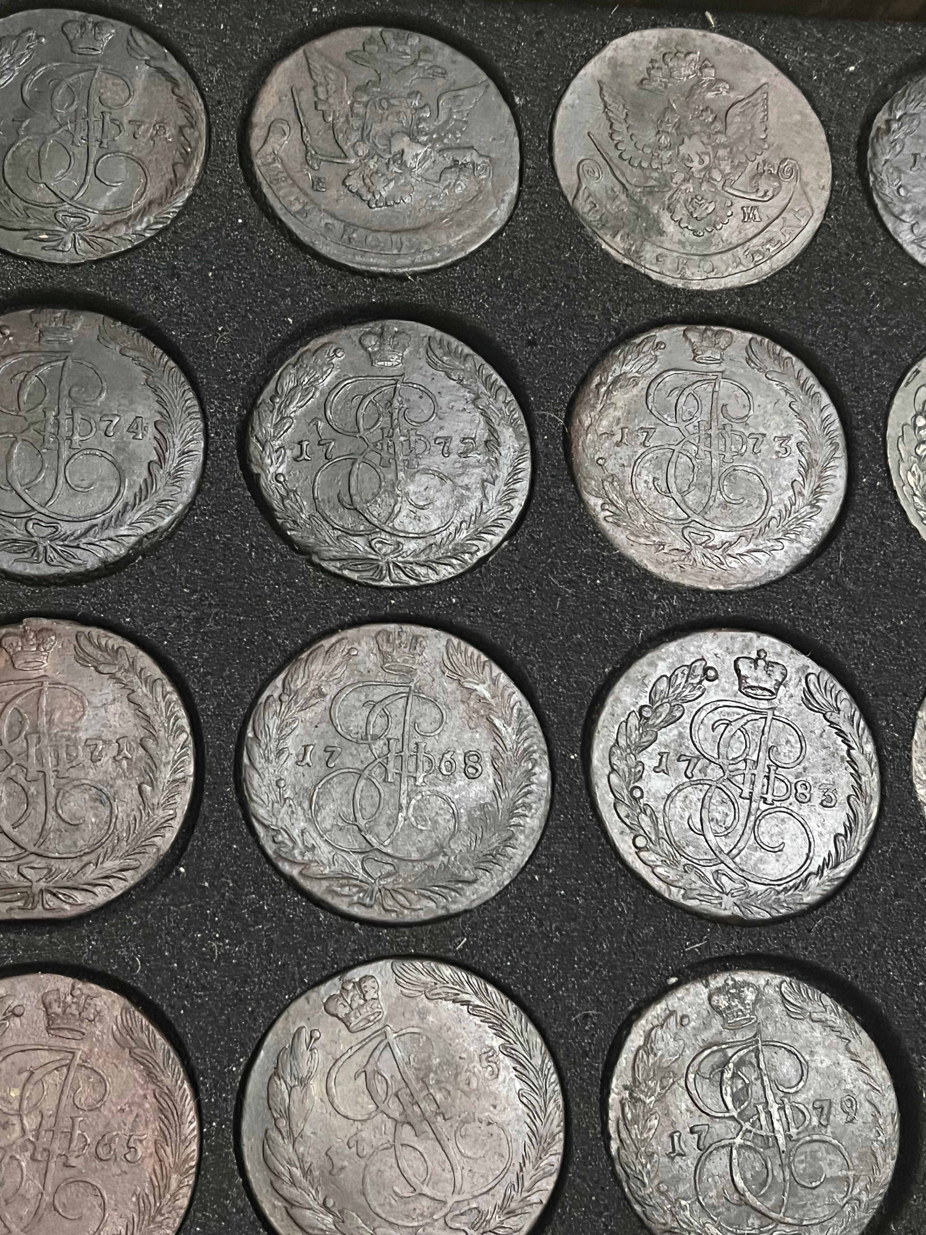 Монети 5 копійок 1756-1792р.