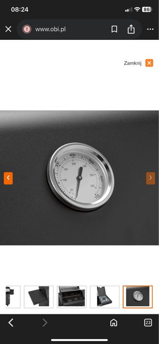 Grill gazowy z termometrem