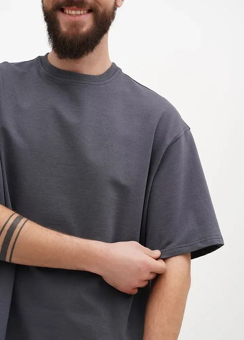 Чоловіча футболка оверсайз петля, 100%бавовна, під принт,вишивку Є ОПТ