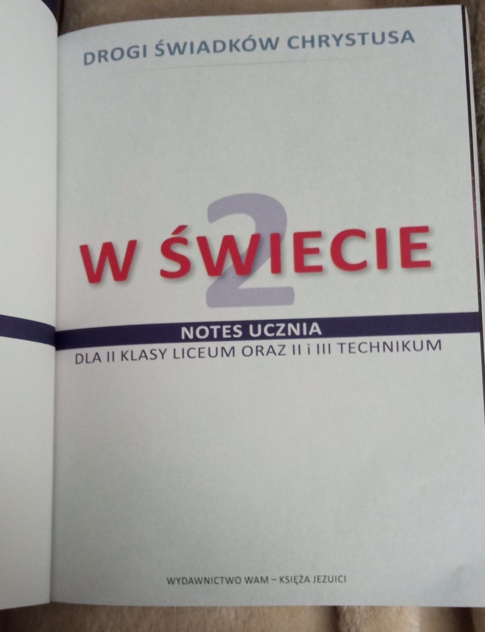 W kościele 2 , notes ucznia