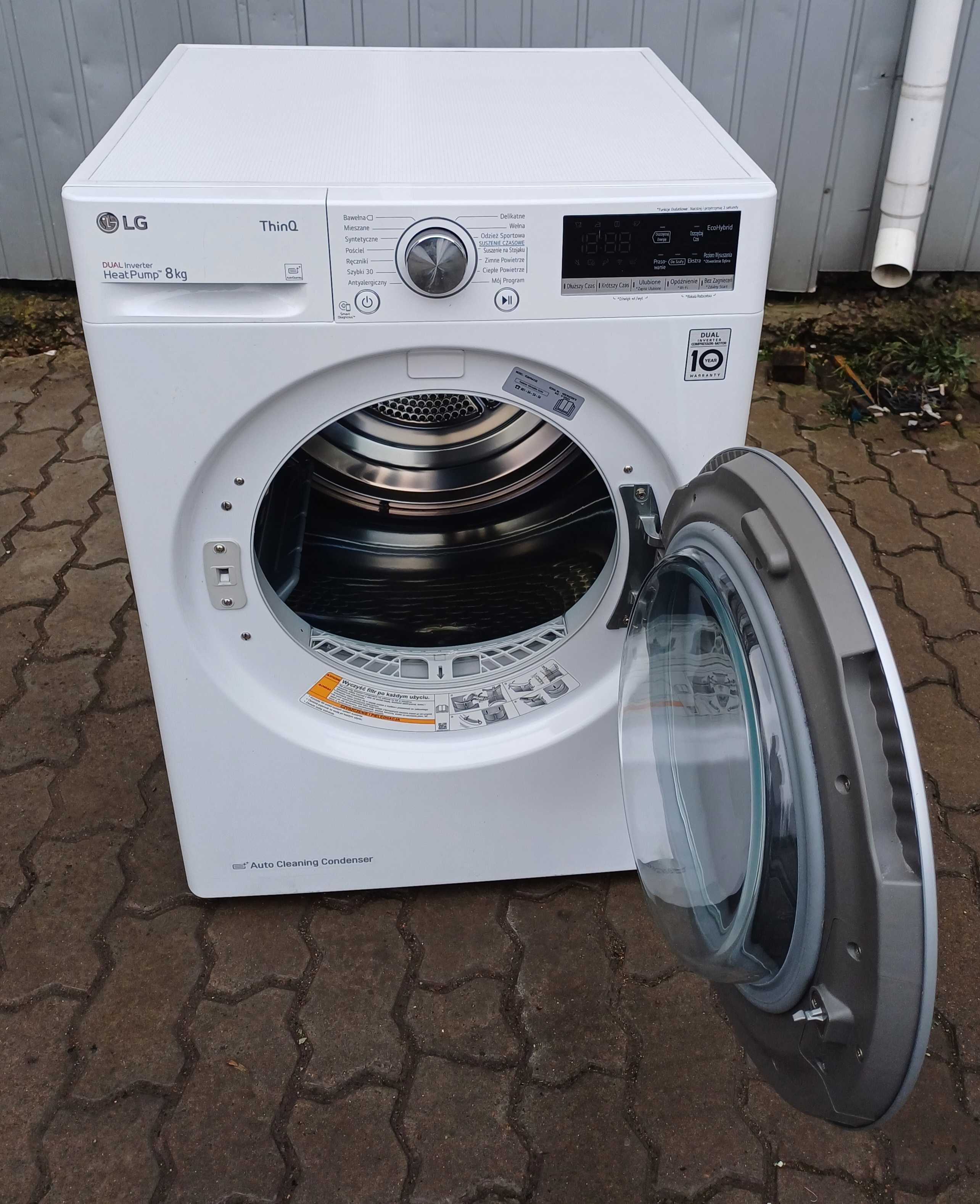 Heat Pump сушильная машина 8 кг LG RC80V9AV3W управление по Wi-Fi А+++