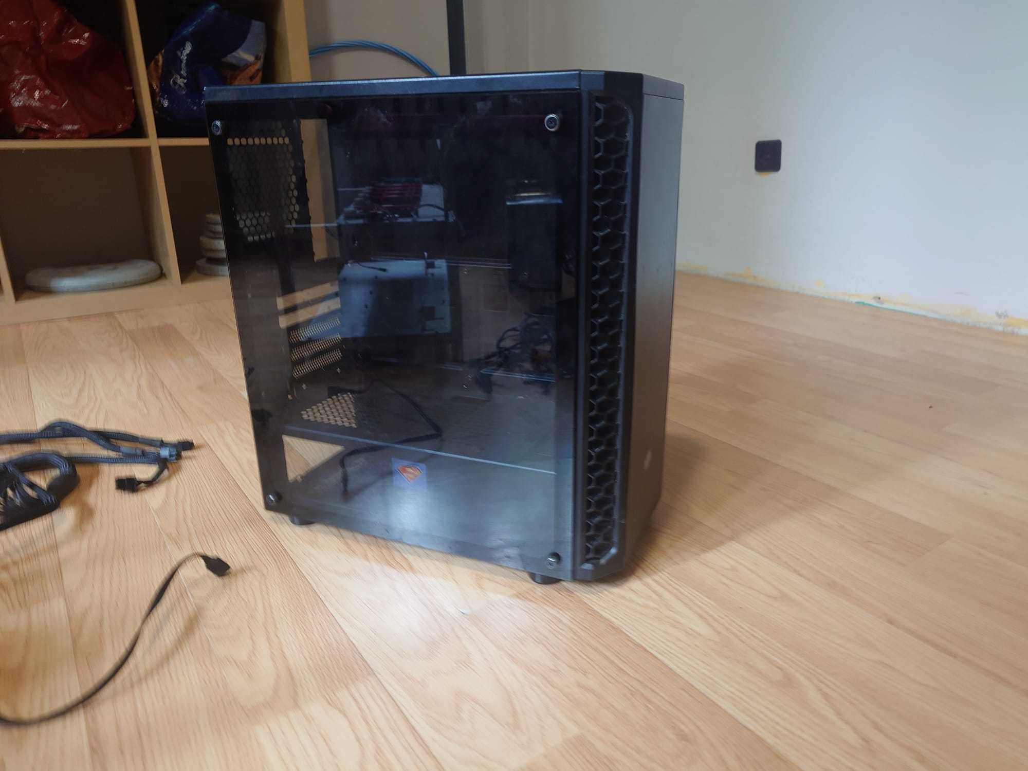 Koparka kryptowalut, płyta główna, zasilacz modułowy, obudowa PC