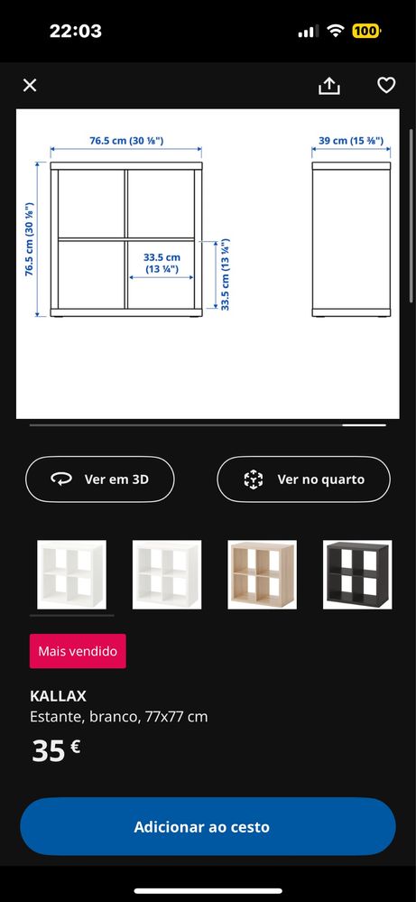 Armário Kallax Ikea