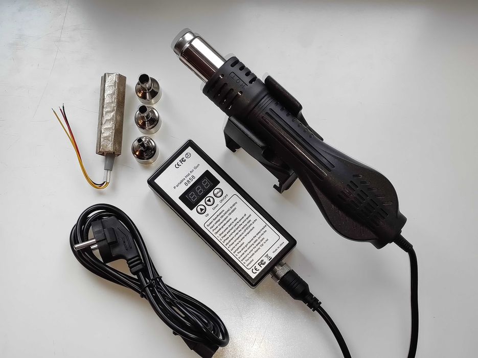 Термофен 8858 фен паяльна станція для пайки пластика та електроніки