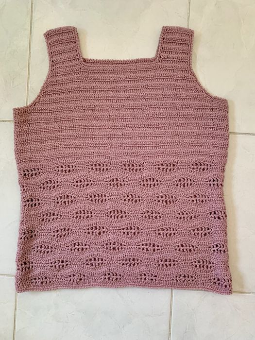 Camisola malha feita à mão