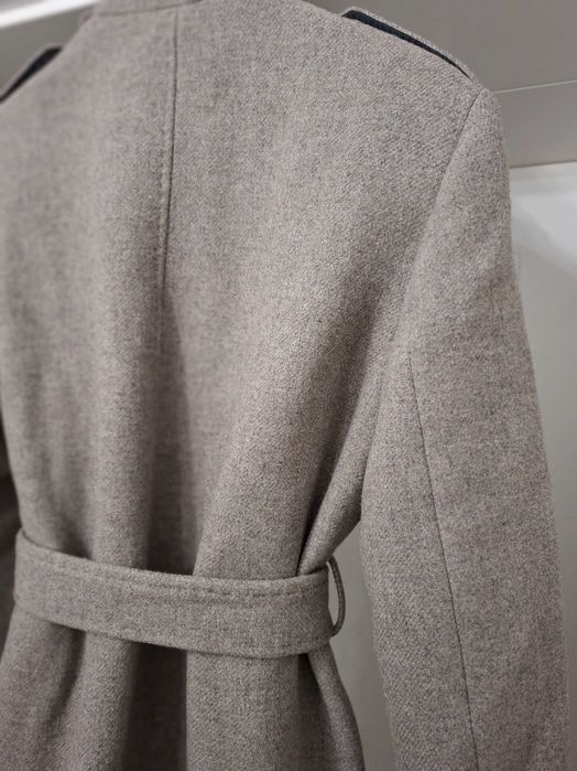 płaszcz nowy z metką  zara wełna manteco 68%