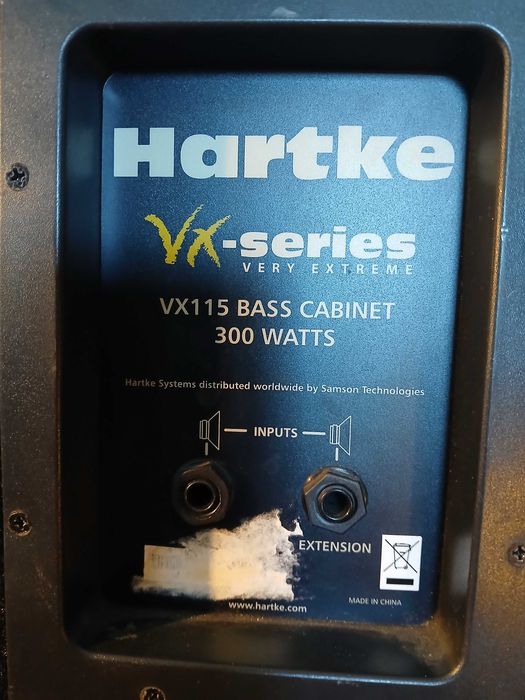 Hartke VX115 300W 15" coluna baixo