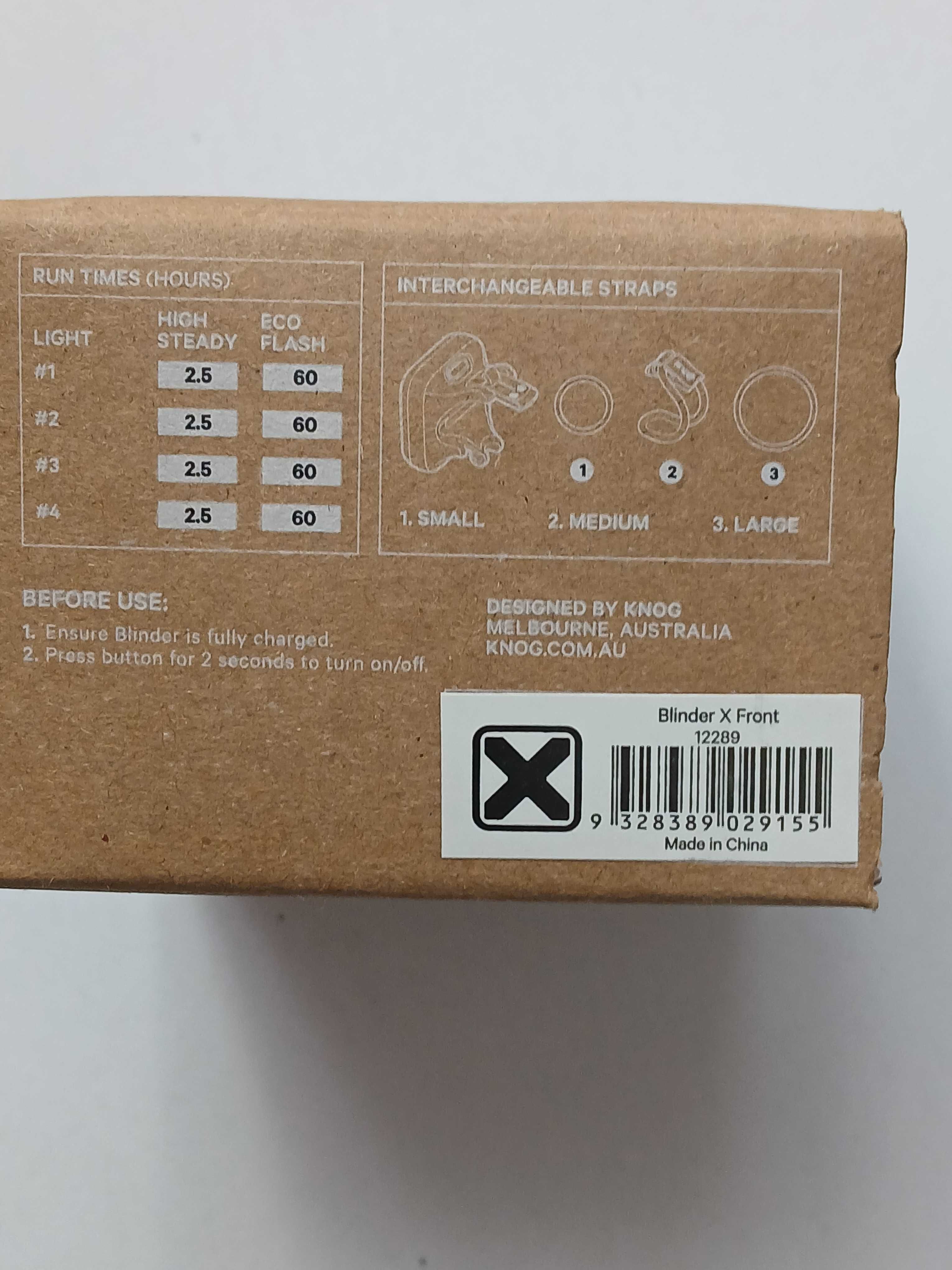 Lampki rowerowe tylna i przednia Knog Blinder - X *nowe*oryginalne