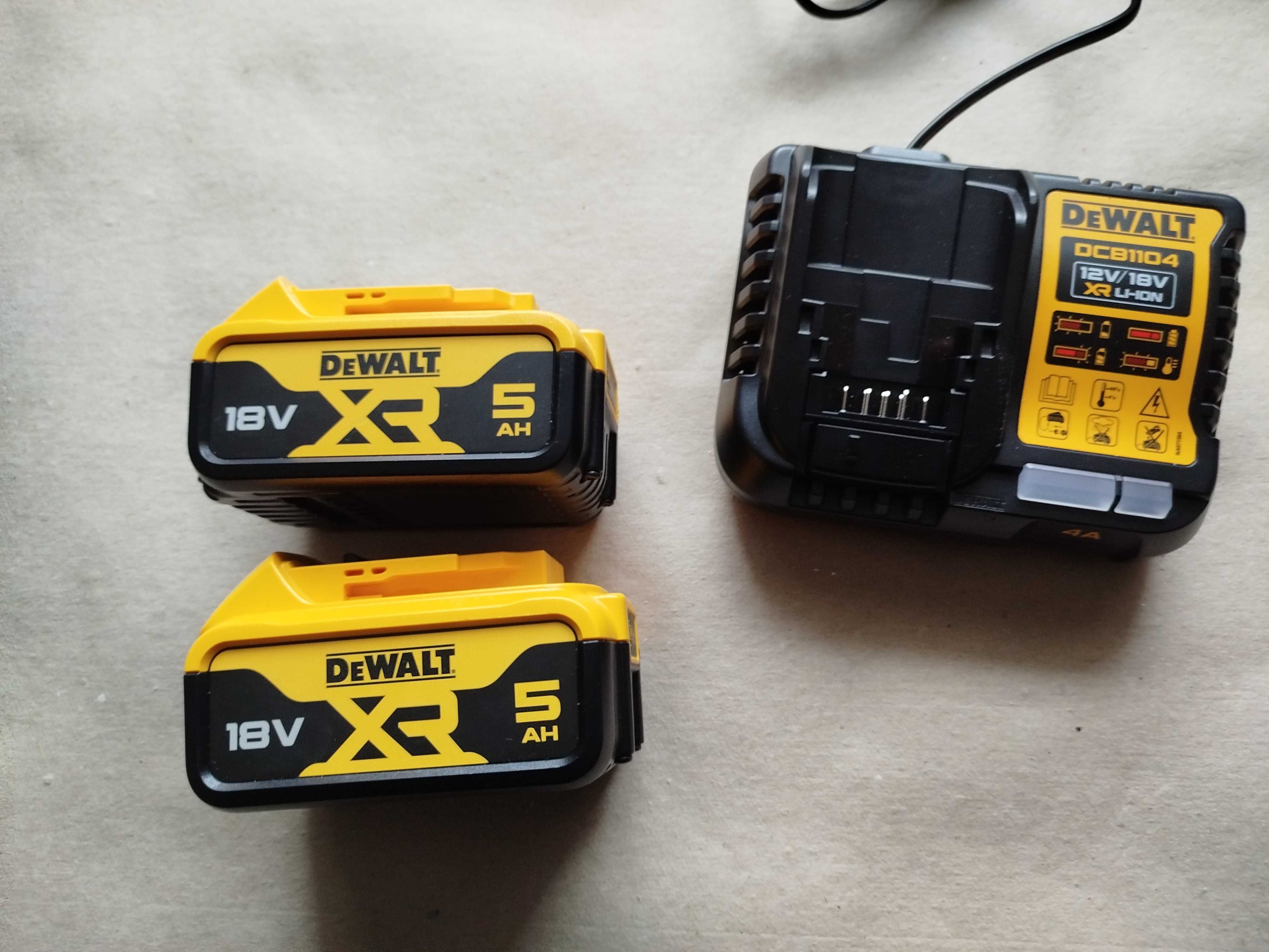 Dewalt 2x5Ah plus ładowarka 2024/nowe