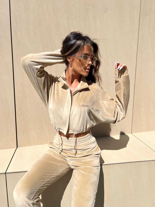 Komplet dresowy Hug Me beżowy La Manuel xs/s