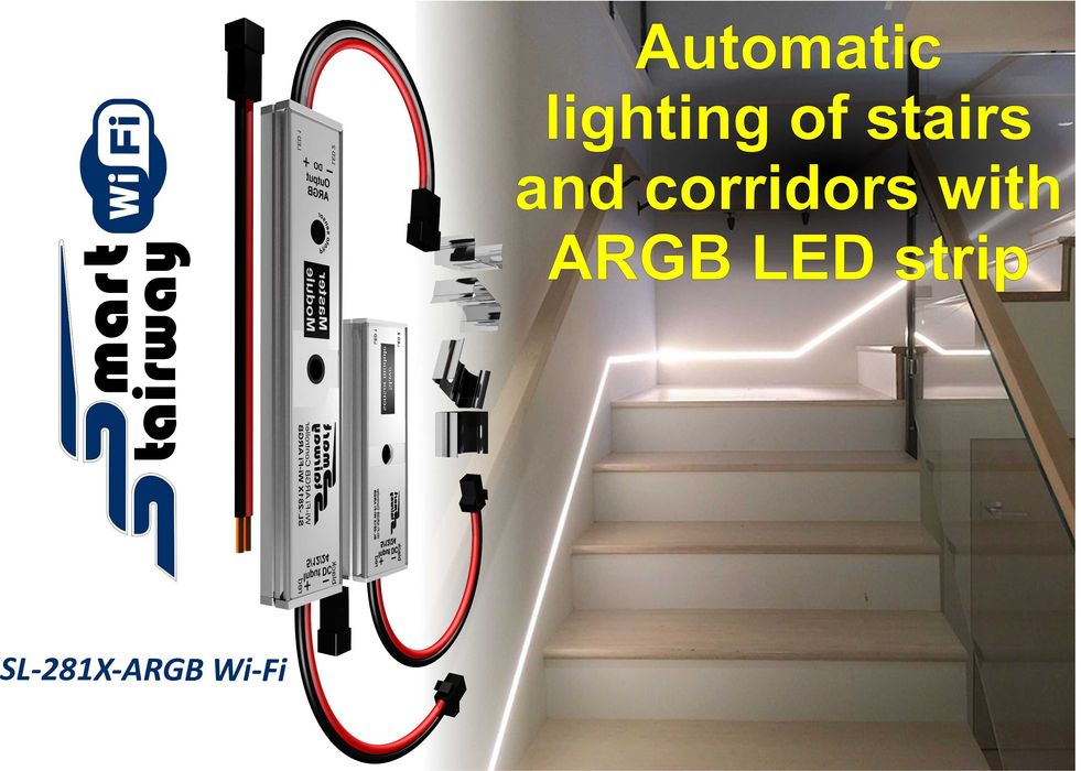 Контролер для ARGB освітлення сходів SmartStairway SL281X-ARGB Wi-Fi