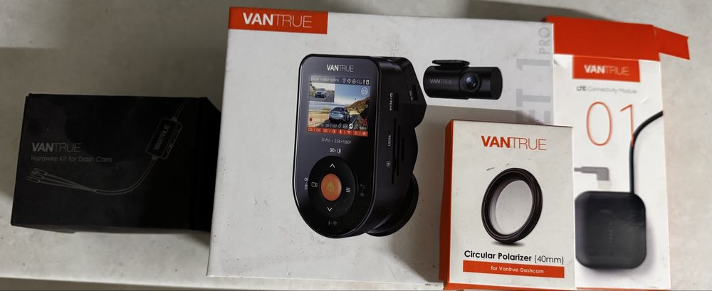 Kamera samochodowa wideorejestrator Vantrue S1 Pro + LTE + FILTR
