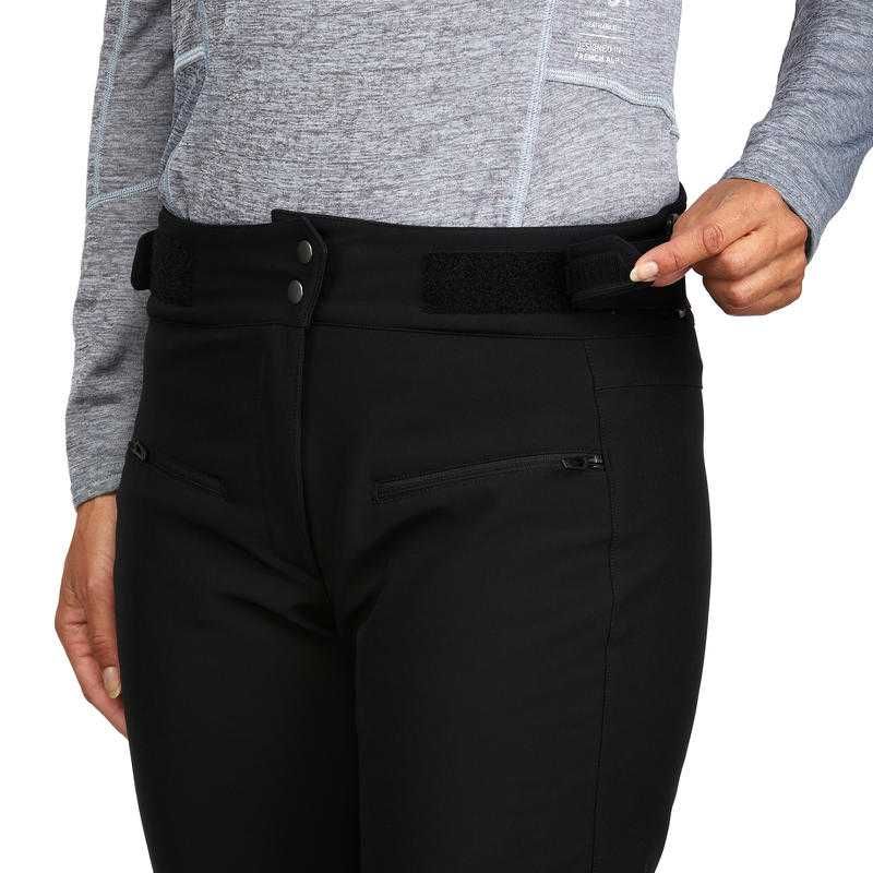 Лижні штани Штани жіночі для швидкісних спусків на лижах чорні
