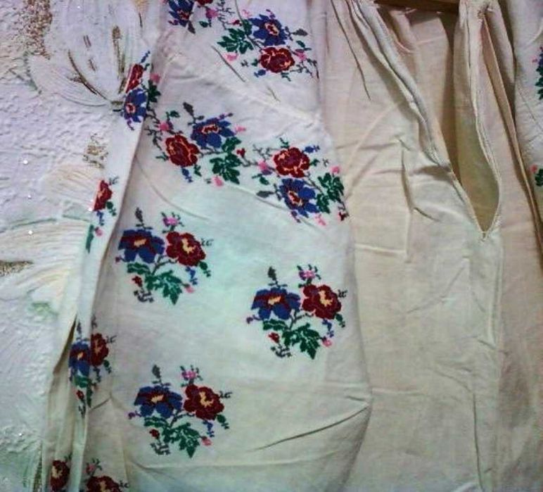 Сорочка-вышиванка мелким крестом