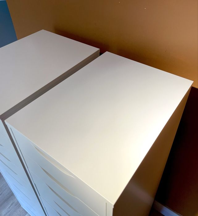 2 komody IKEA Alex 9 szuflad biuro komódka komoda biała