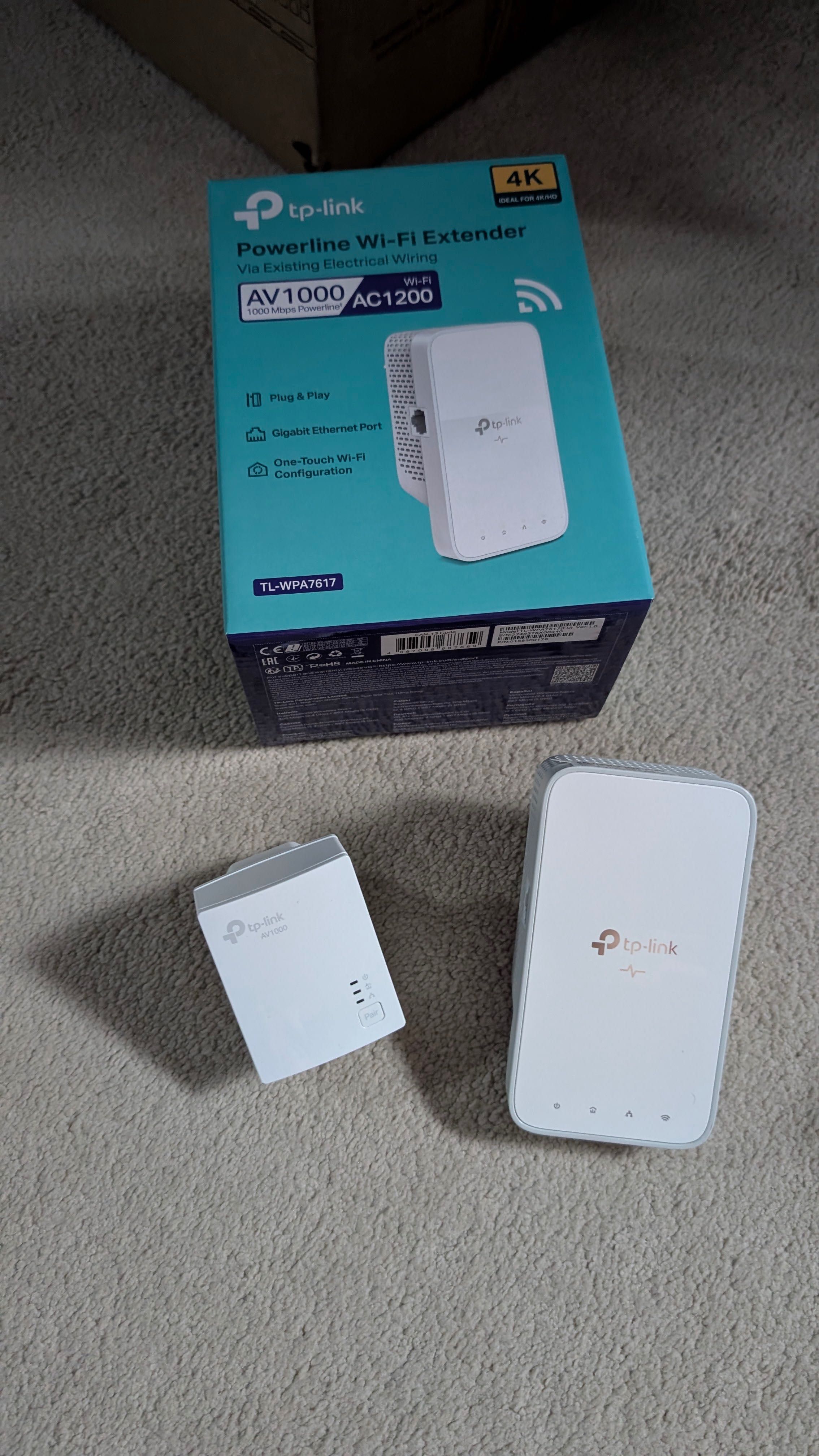 TP-Link TL-WPA7617 AV1000 powerline kit