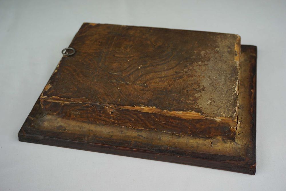 Zabytkowy relikwiarz relikwia rama Św. Hieronim Celestyn Bonifacy