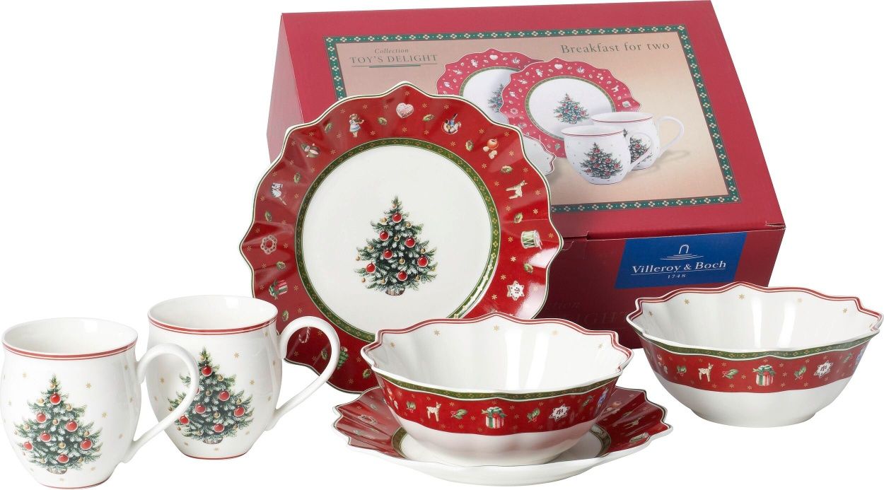 Zestaw śniadaniowy Villeroy & Boch Toy's Delight 6 el. świąteczny