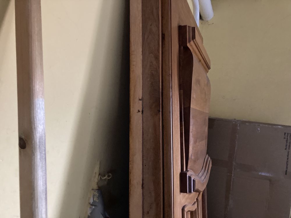 Piękne dębowe drzwi zdobione drewniane góralskie rzeźbione 80 lewe