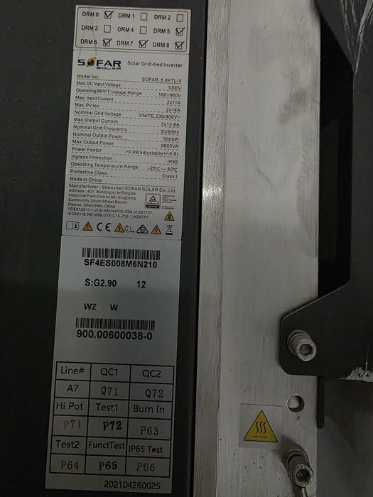 Falownik inwerter sofar 8,8ktl-x 10kw