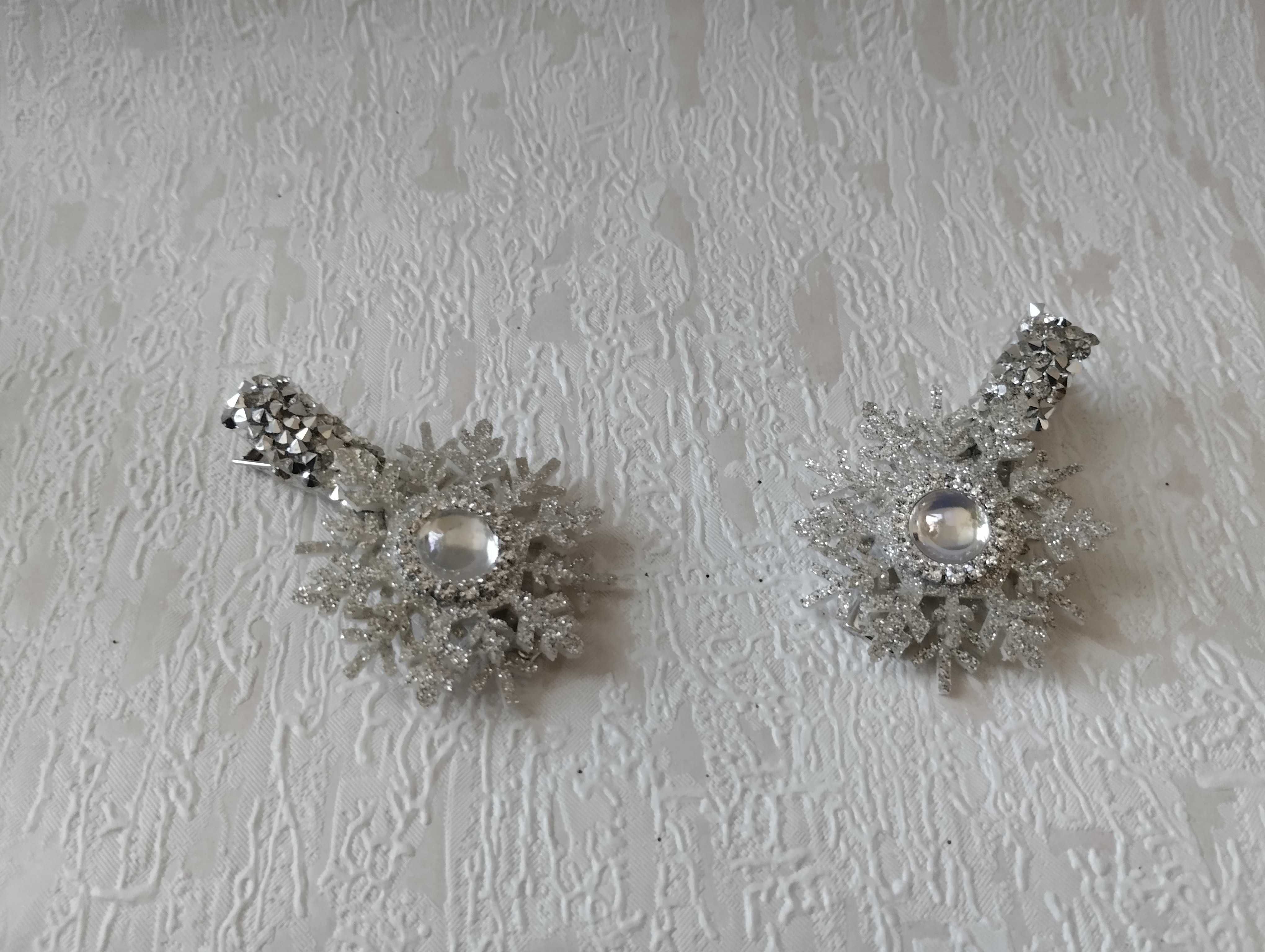 новогодние украшения для волос резинки, заколки - снежинка сніжинка