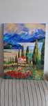 Cyprysy obraz 30x40