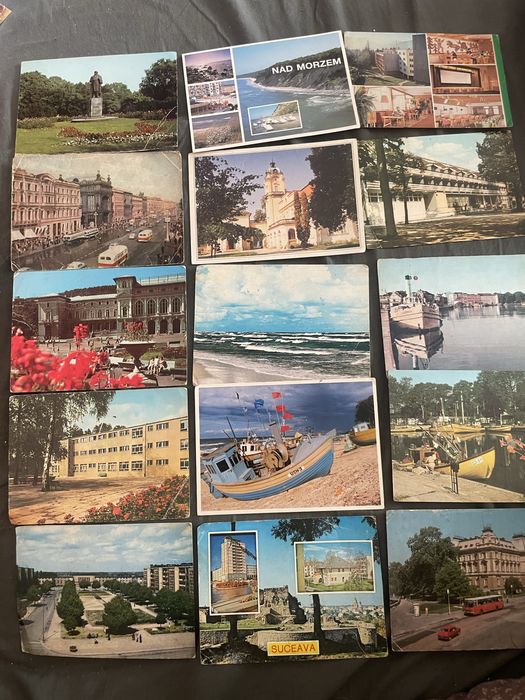 Widokówki stare i nowe calosc 128 szt polska i swiat retro vintage prl