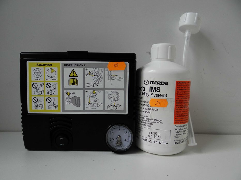 Zestaw naprawczy koła kompletny kompresor+żel MAZDA itd nr22