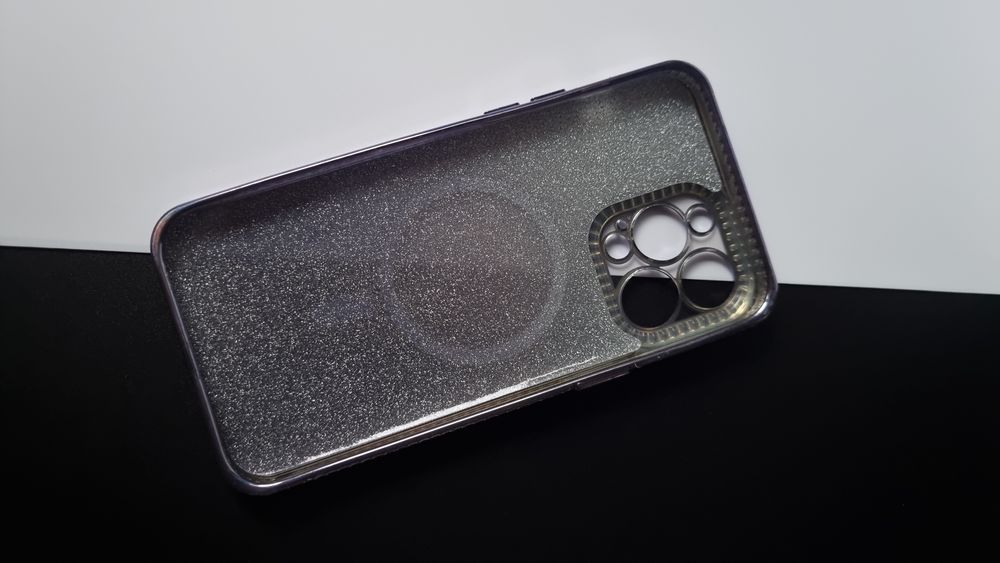 Etui do iPhone 14 Pro Max 5G, plecki błyszczę 2w1 Smukły case z diamen