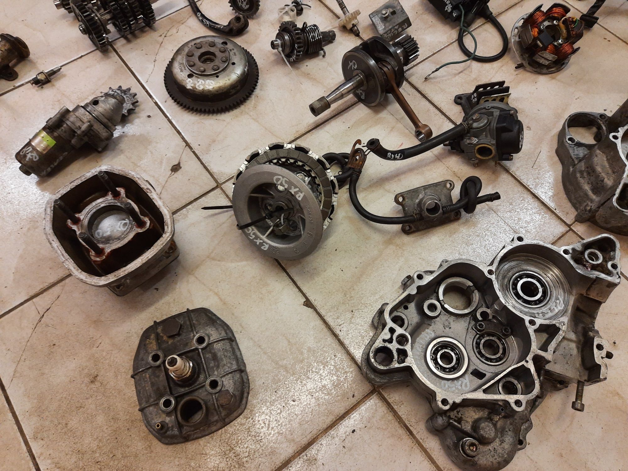Silnik Gilera GSM 50 części aprilia cagiva