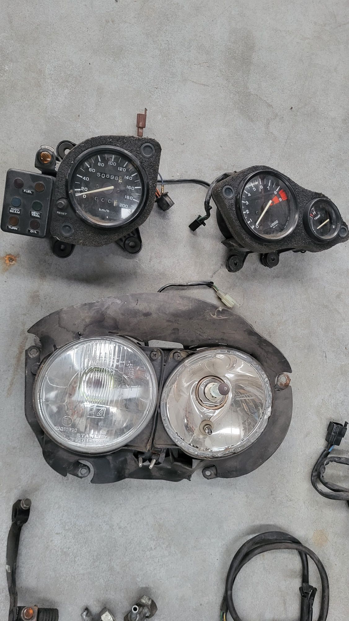 Honda Africa Twin 750 xrv rd04 linka pompa zamk kranik przelaczniki