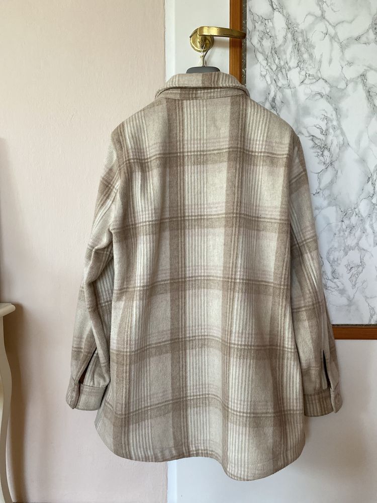 Koszula katana kurtka w kratę modna kratkę XL L