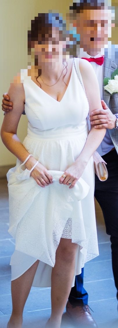 Sukienka na ślub cywilny biała