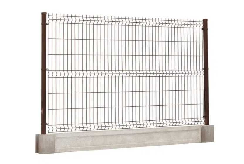 Ogrodzenie panelowe z podmurówką, wys. 150 cm. Możliwy montaż
