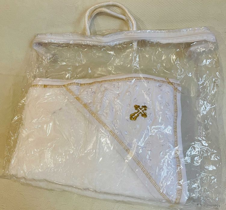 Набор для крещения, набор для выписки из роддома, махровая крыжма