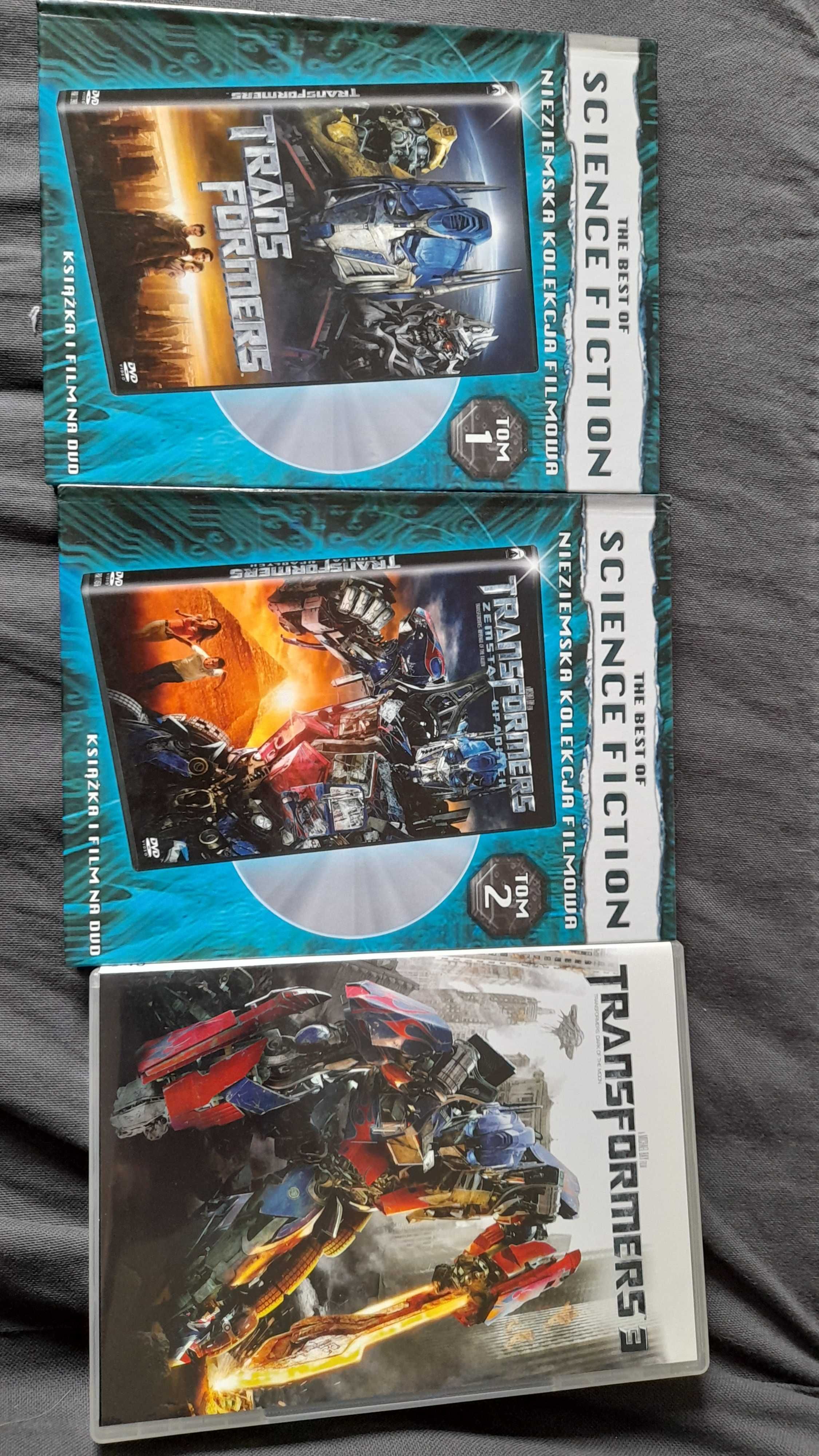 Płyta dvd, film Transformers, zestaw 3