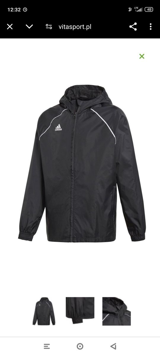 Ostateczna obniżka Dres ortalionowy przeciwdeszczowy Adidas nowy