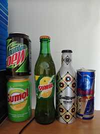 Latas e Garrafas Mountain Dew / Sumol / Red Bull