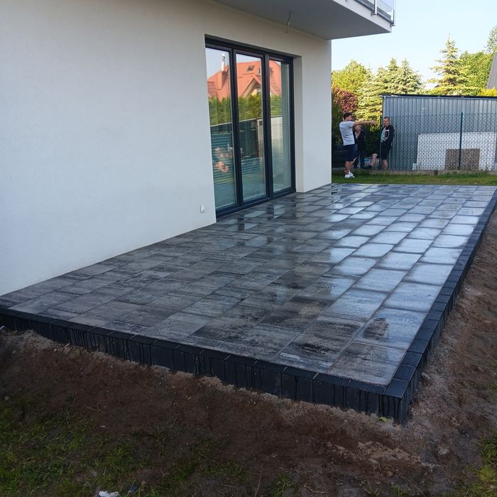 Kompleksowe usługi brukarskie, Układanie kostki