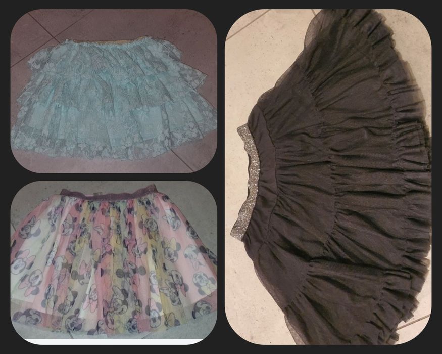 3 tiulowe spódniczki dziewczęce