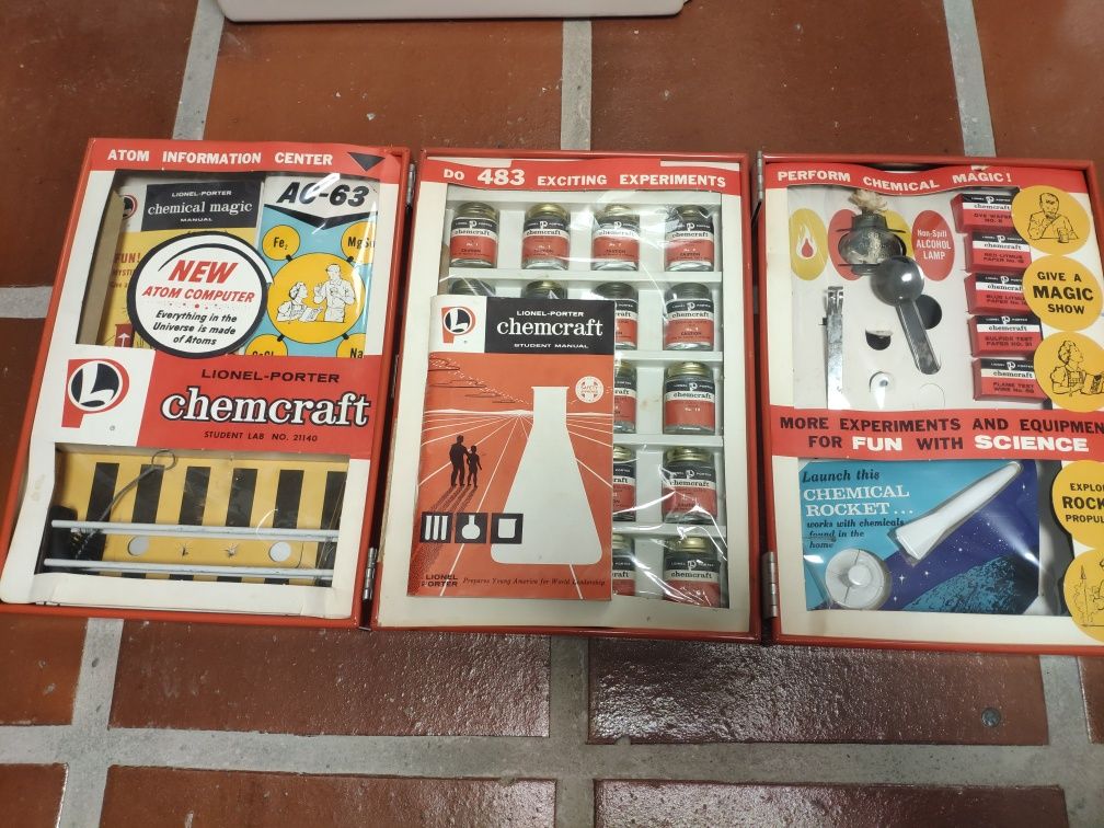 Lionel porter kits vintage experiências científicas